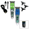 ŞEFFAF GÖVDE 2 KADEMELİ TURBO - LED GÖSTERGELİ USB ŞARJLI SAÇ SAKAL TRAŞ MAKİNESİ RD-3706 (5296)