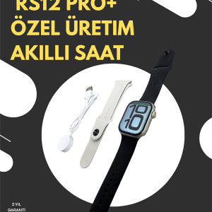 RS12 PRO+ 2025 Serisi Garantili Özel Üretim Akıllı Saat – AMOLED Ekran, GPS, 2GB Hafıza, Sesli Görüşme, Uzun Şarj Süresi