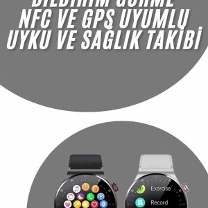 Akıllı Saat Adımsayar Nabız Ölçer Titreşim Özellikli Çağrı Cevaplama Sosyal Medya