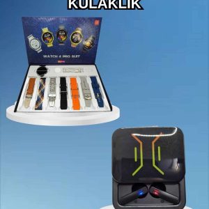 2025 Model Kablosuz Kulaklık ve Yeni Nesil Akıllı Saat Metal Kayış Plastik Kayış
